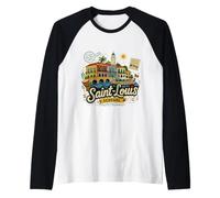Souvenir de Voyage Saint-Louis Sénégal dessiné à la Main Manche Raglan