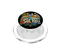 Souvenir de Voyage Sal Rei Cap-Vert dessiné à la Main PopSockets PopGrip pour MagSafe