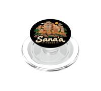 Souvenir de Voyage Sana'a Yémen dessiné à la Main PopSockets PopGrip pour MagSafe