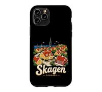 Souvenir de Voyage Skagen Danemark dessiné à la Main Coque pour iPhone 11 Pro