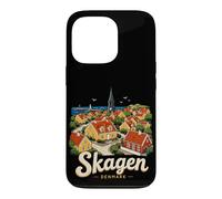 Souvenir de Voyage Skagen Danemark dessiné à la Main Coque pour iPhone 13 Pro