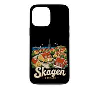 Souvenir de Voyage Skagen Danemark dessiné à la Main Coque pour iPhone 13 Pro Max