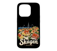 Souvenir de Voyage Skagen Danemark dessiné à la Main Coque pour iPhone 15 Pro
