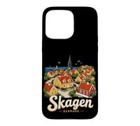 Souvenir de Voyage Skagen Danemark dessiné à la Main Coque pour iPhone 15 Pro Max