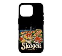 Souvenir de Voyage Skagen Danemark dessiné à la Main Coque pour iPhone 16 Pro