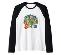 Souvenir de Voyage Sofia Bulgarie dessiné à la Main Manche Raglan