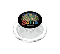 Souvenir de Voyage Sofia Bulgarie dessiné à la Main PopSockets PopGrip pour MagSafe