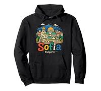 Souvenir de Voyage Sofia Bulgarie dessiné à la Main Sweat à Capuche