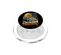 Souvenir de Voyage sur la Route de Surf d'Okinawa Shisa Beach Patrol PopSockets PopGrip pour MagSafe