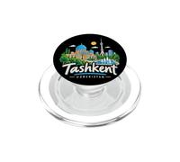 Souvenir de Voyage Tachkent Ouzbékistan dessiné à la Main PopSockets PopGrip pour MagSafe