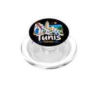 Souvenir de Voyage Tunis Tunisie dessiné à la Main PopSockets PopGrip pour MagSafe