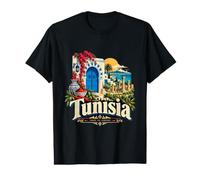 Souvenir de Voyage Tunisie Vintage T-Shirt Graphique avec Valeur