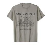 Souvenir de Voyage Urbain Minimaliste à San Francisco en Californie T-Shirt