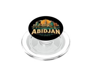 Souvenir de Voyage Vintage Abidjan Côte D'Ivoire PopSockets PopGrip pour MagSafe
