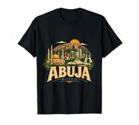 Souvenir de Voyage Vintage Abuja Nigeria Cadeau Monument T-Shirt Graphique avec Valeur