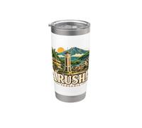 Souvenir de voyage vintage Arusha Tanzanie Gobelet isotherme en acier inoxydable double paroi