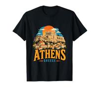 Souvenir de Voyage Vintage Athènes Grèce T-Shirt