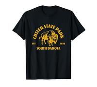 Souvenir de Voyage Vintage Bison Custer State Park Dakota du Sud T-Shirt