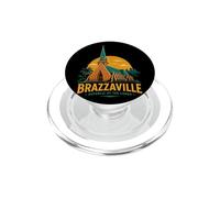 Souvenir de Voyage Vintage Brazzaville Congo PopSockets PopGrip pour MagSafe