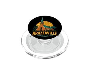 Souvenir de Voyage Vintage Brazzaville Congo PopSockets PopGrip pour MagSafe