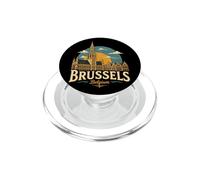 Souvenir de Voyage Vintage Bruxelles Belgique PopSockets PopGrip pour MagSafe