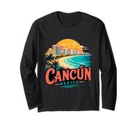 Souvenir de Voyage Vintage Cancun Mexique Cadeau Monument Manche Longue
