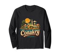 Souvenir de Voyage Vintage Conakry Guinée Manche Longue