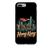 Souvenir de Voyage Vintage de Hong Kong en Chine Coque pour iPhone 7 Plus/8 Plus