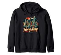 Souvenir de Voyage Vintage de Hong Kong en Chine Sweat à Capuche