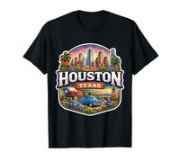 Souvenir de Voyage Vintage de Houston Texas City State T-Shirt