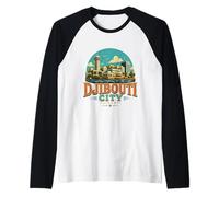 Souvenir de Voyage Vintage de la Ville de Djibouti Cadeau Monument Manche Raglan