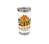 Souvenir de voyage vintage de Louxor en Égypte Gobelet isotherme en acier inoxydable double paroi