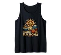 Souvenir de Voyage Vintage de Macédoine du Nord Débardeur
