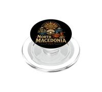 Souvenir de Voyage Vintage de Macédoine du Nord PopSockets PopGrip pour MagSafe