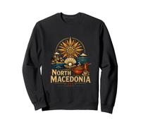 Souvenir de Voyage Vintage de Macédoine du Nord Sweatshirt