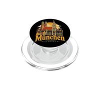 Souvenir de Voyage Vintage de Munich Allemagne PopSockets PopGrip pour MagSafe