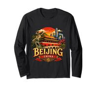 Souvenir de Voyage Vintage de Pékin en Chine Manche Longue