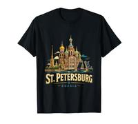 Souvenir de Voyage Vintage de Saint-Pétersbourg en Russie T-Shirt