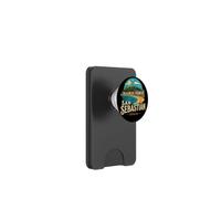 Souvenir de Voyage Vintage de Saint-Sébastien en Espagne PopSockets PopWallet pour MagSafe