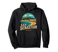 Souvenir de Voyage Vintage de Saint-Sébastien en Espagne Sweat à Capuche