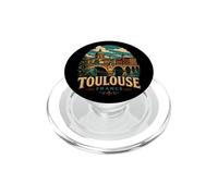 Souvenir de Voyage Vintage de Toulouse France PopSockets PopGrip pour MagSafe