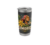 Souvenir de voyage vintage des Comores Gobelet isotherme en acier inoxydable double paroi
