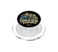 Souvenir de Voyage Vintage des Émirats Arabes Unis PopSockets PopGrip pour MagSafe