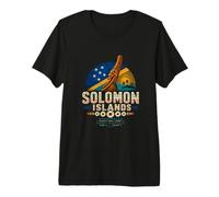 Souvenir de Voyage Vintage des îles Salomon T-Shirt Haut de Gamme
