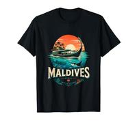 Souvenir de Voyage Vintage des Maldives T-Shirt
