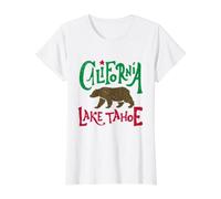 Souvenir de Voyage Vintage du lac Tahoe inspiré du Drapeau de la Californie T-Shirt Graphique avec Valeur