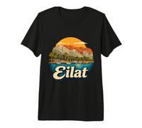 Souvenir de Voyage Vintage Eilat Israël T-Shirt Haut de Gamme