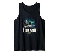 Souvenir de Voyage Vintage Finlande Cadeau Monument Débardeur