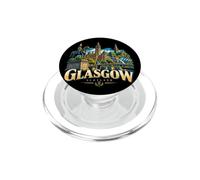 Souvenir de Voyage Vintage Glasgow Écosse Royaume-Uni Cadeau Monument PopSockets PopGrip pour MagSafe