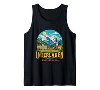 Souvenir de Voyage Vintage Interlaken Suisse Cadeau Monumental Débardeur